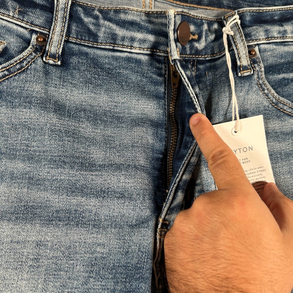 Buckle Light Blue Boot Cut Jeans - Picture 8 of 15